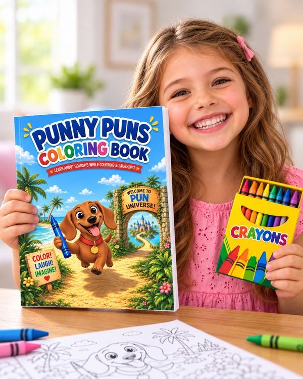 Punny Puns Coloring Book